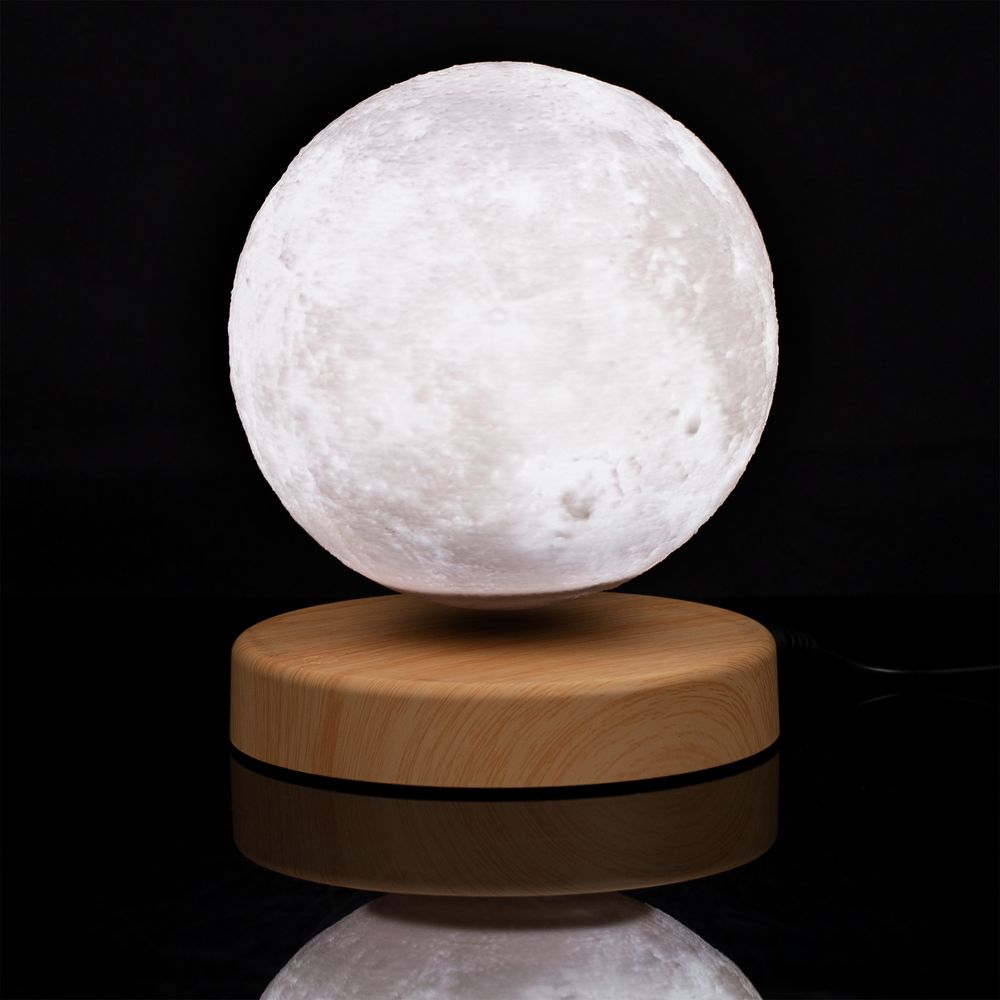 Левитирующая луна MoonFlight с пластиковой подставкой фото на сайте Print Logo.