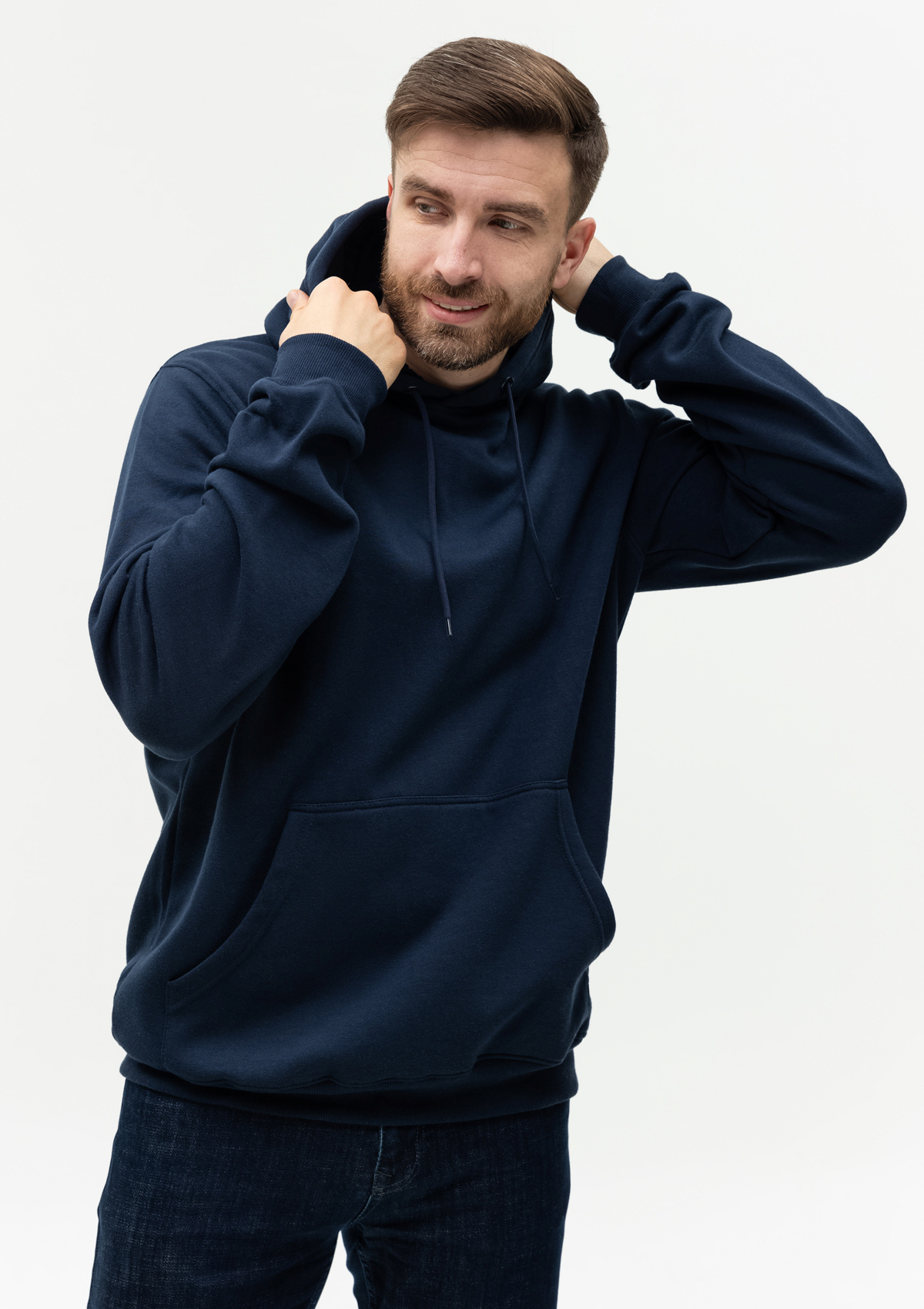 Худи унисекс STAN футер с начёсом 260, 20, Тёмно-синий,  (46)  (48/M)