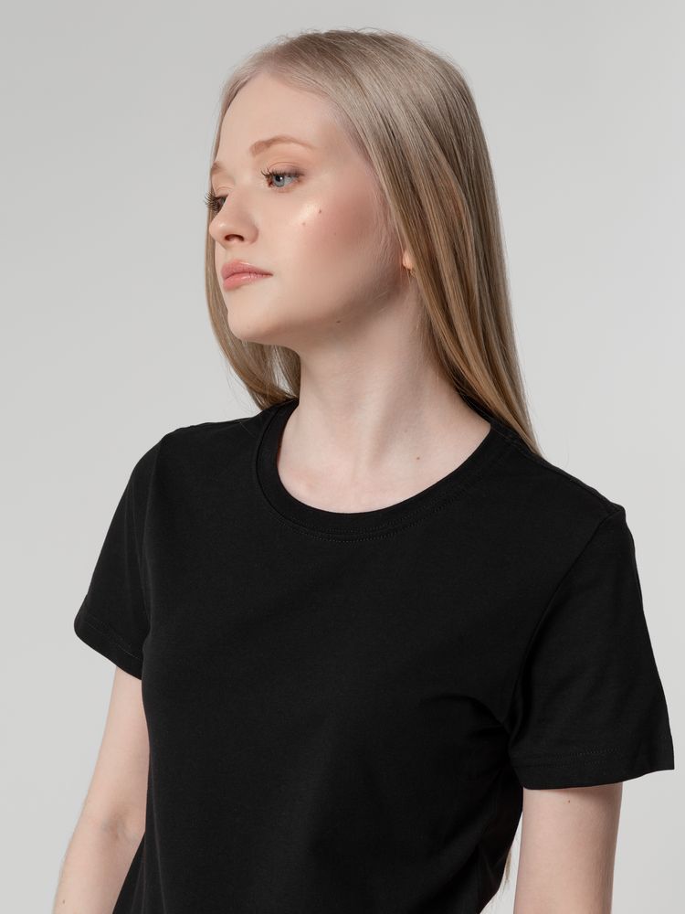 Футболка женская T-bolka Lady, черная, размер S