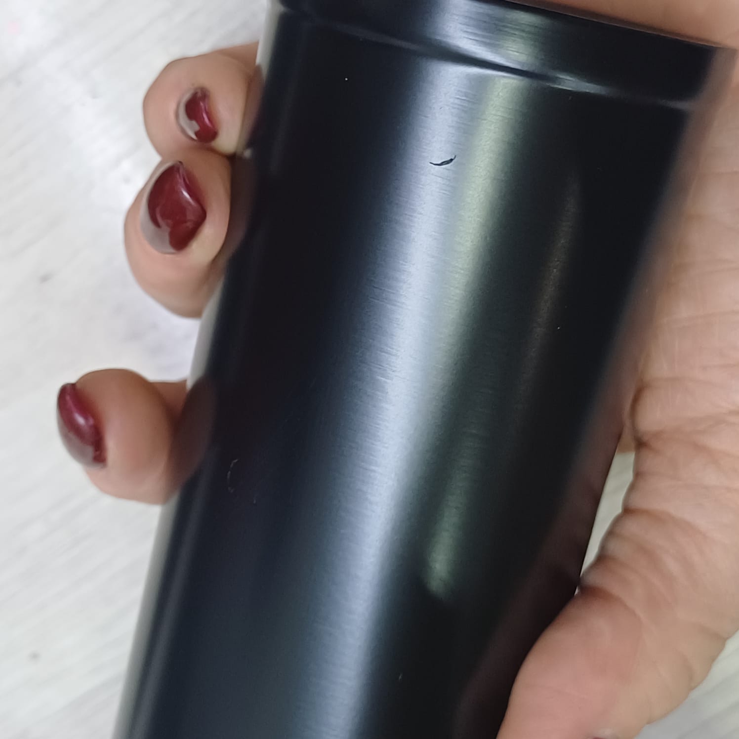 Вакуумная герметичная термокружка Inter, черный, нерж. сталь (Р)