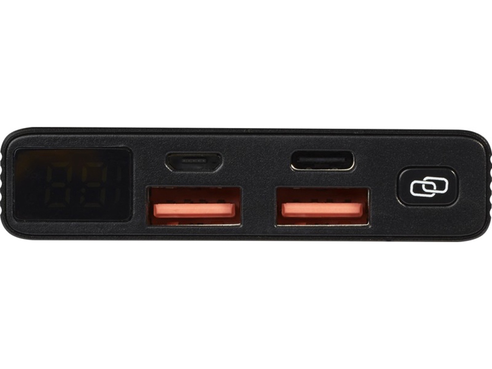 Алюминиевое портативное зарядное устройство Hybrid на 10 000 мАч и 22,5 Вт с PD, черный