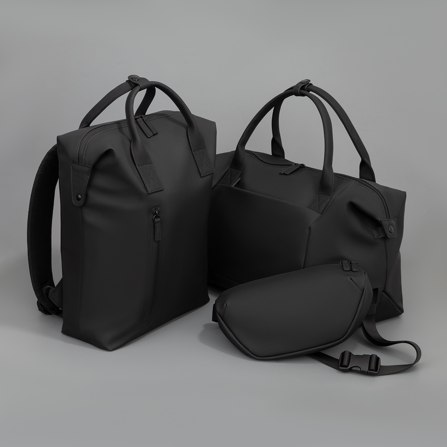 Сумка через плечо (cross body) Мадрид (Madrid), черная фото на сайте Print Logo.