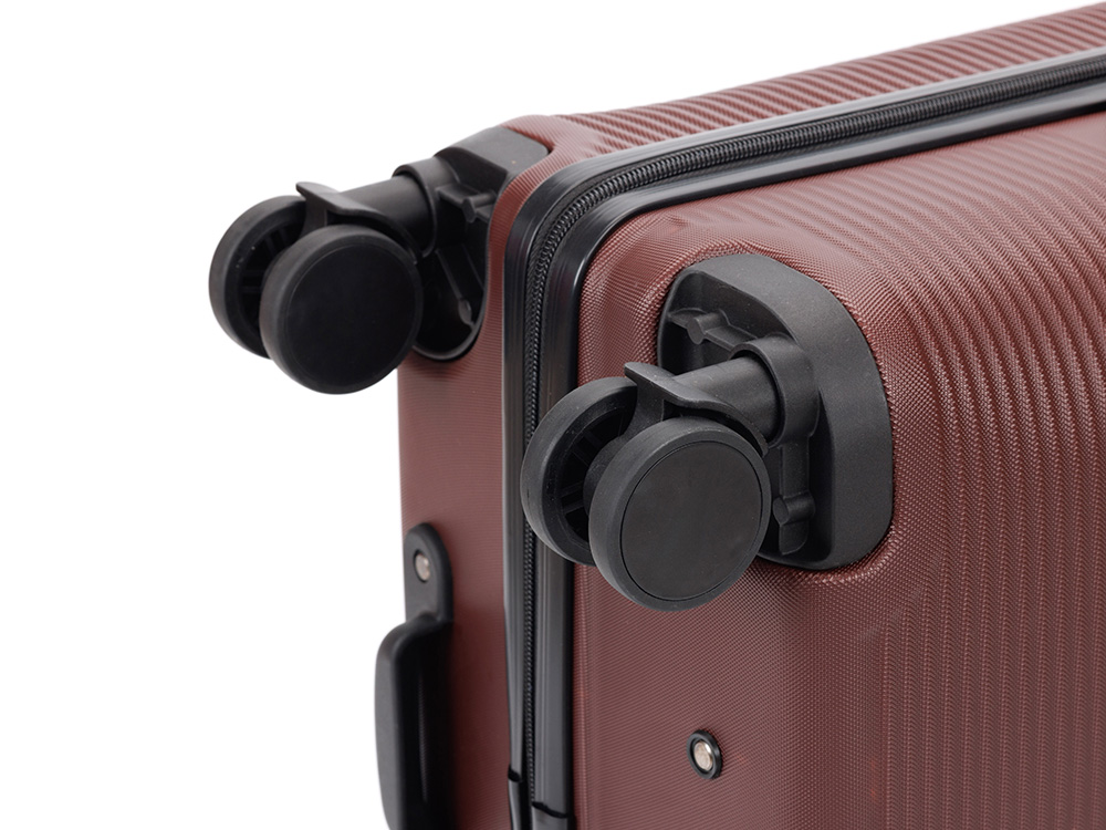 Чемодан TORBER ОНЕГА, бордовый, ABS-пластик, 79,5 х 51 х 29 см, 103 л