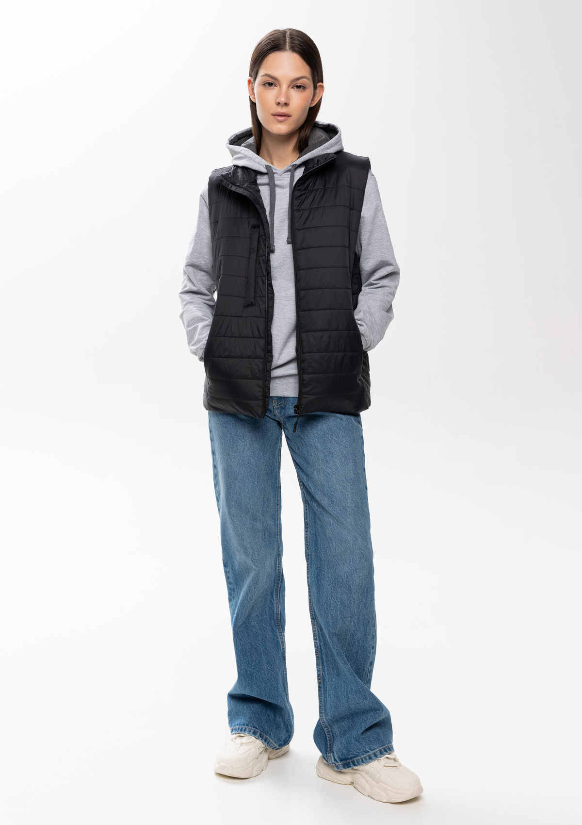 Жилет унисекс утепленный STAN таффета, 65, 87, Чёрный,  (20)  (46/S)