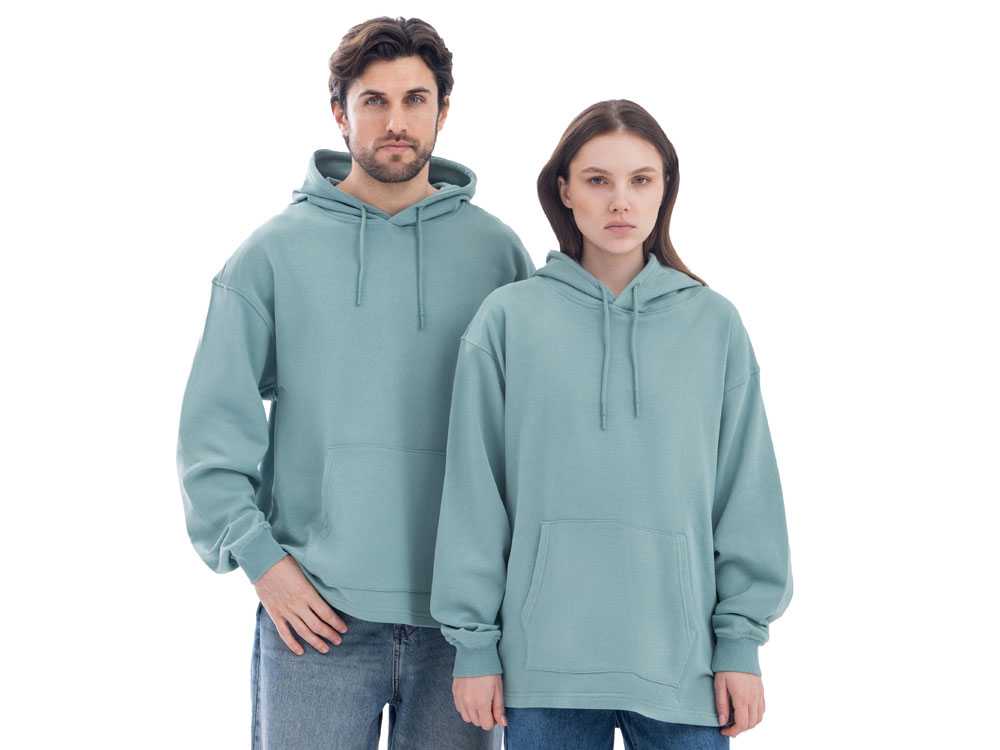 Худи оверсайз Alpha.01 унисекс с логотипом Ubasic Pulse | Print Logo