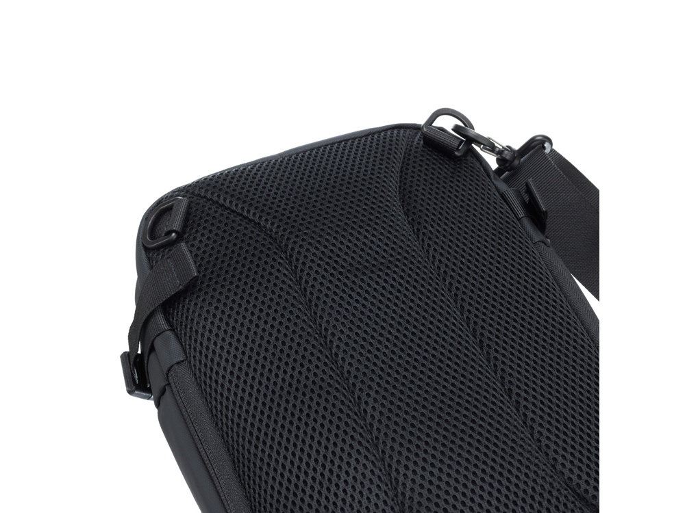 Рюкзак на одно плечо TORBER ЭКСТРИМ, белый/чёрный, 20 х 8 х 31 см, 5л