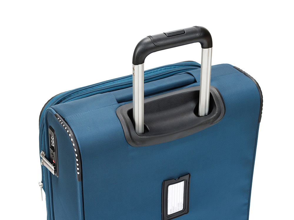 Чемодан TORBER ВИВИ, синий, полиэстер, 39 х 20 х 54 см, 36 л