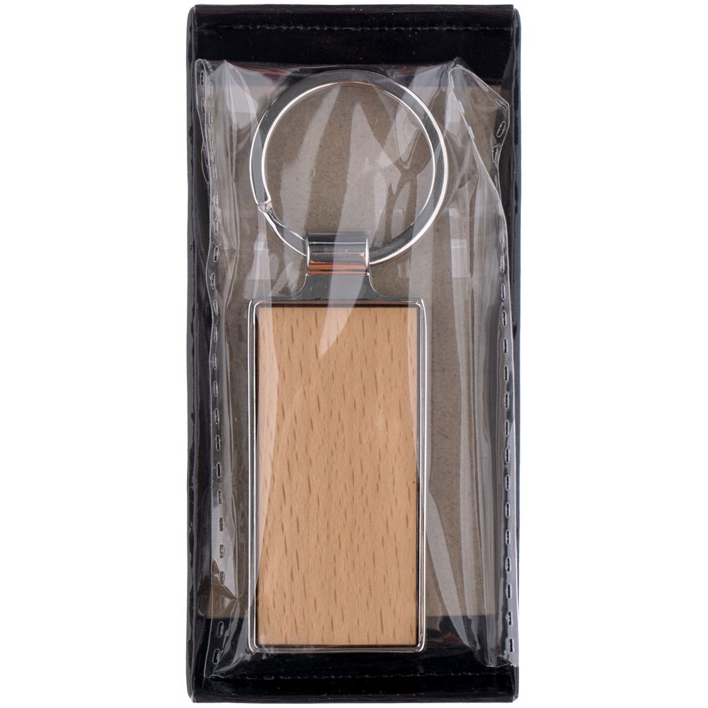 Брелок Wood Rectangle 2 фото на сайте Print Logo.