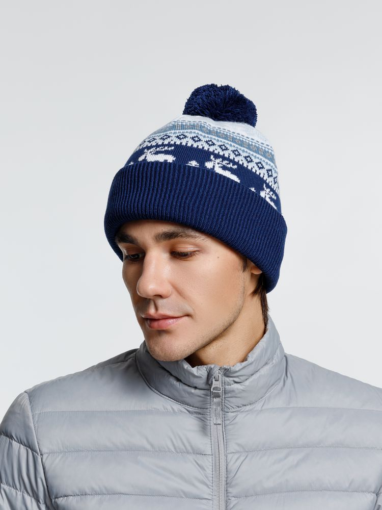 Шапка Mirakler — пример нанесения логотипа (teplo) | Print Logo