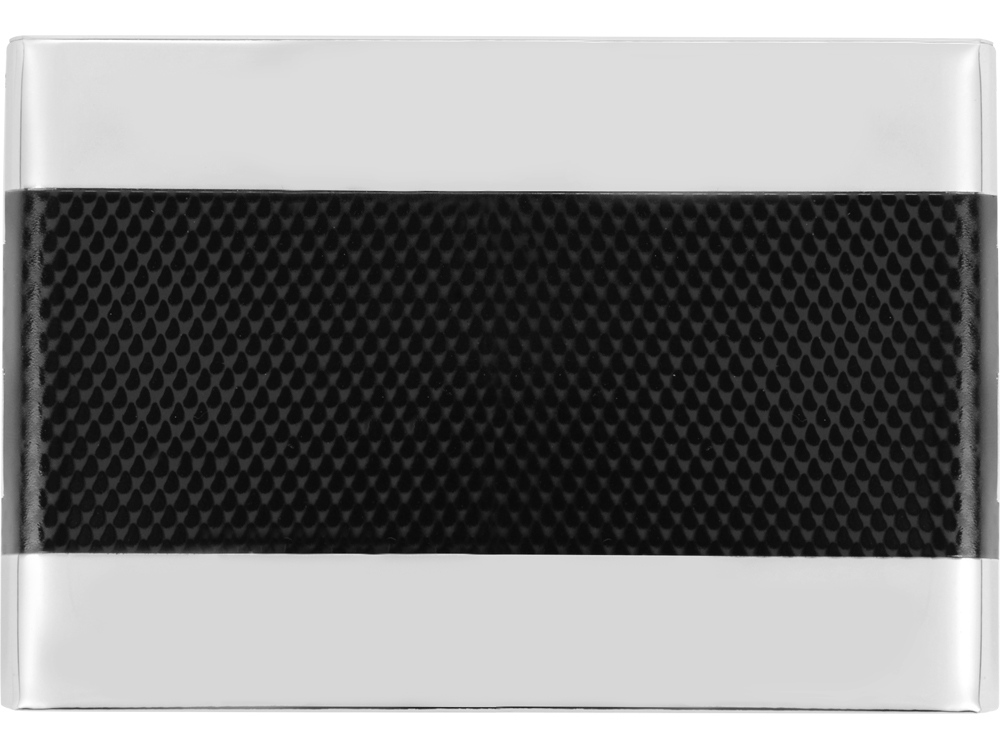 Визитница Чикаго, черный/серебристый