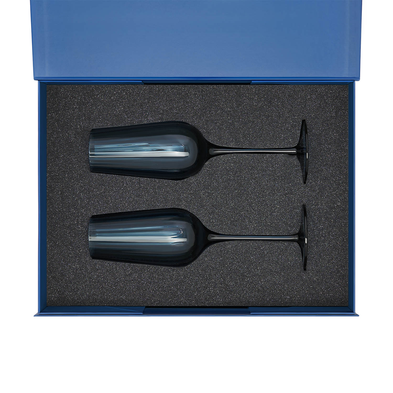 Ложемент под 2 бокала для шампанского (рифленое стекло) в среднюю коробку-трансформер (арт. 695721)