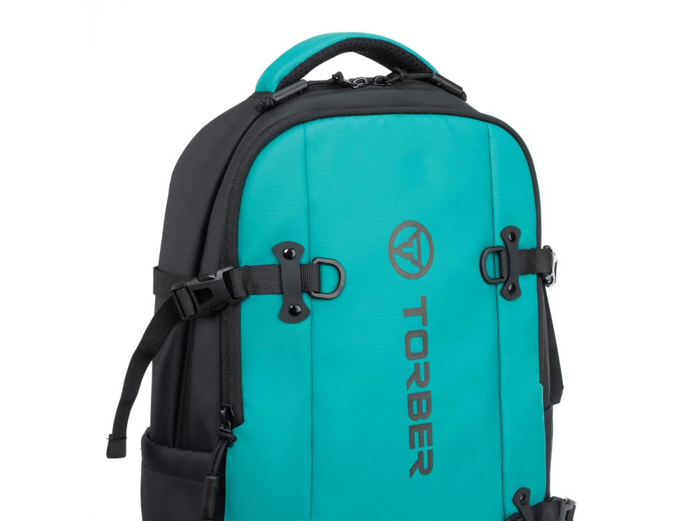 Рюкзак спортивный TORBER ЭКСТРИМ 18, зелёный/чёрный, 31 х 12 х 46 см, 17л