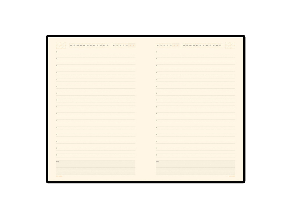 Ежедневник А5 недатированный Monaco, оранжевый