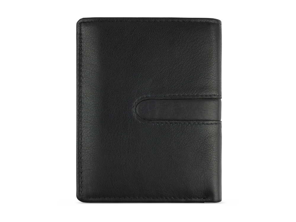 Портмоне BUGATTI Bomba, с защитой данных RFID, чёрное, кожа/полиэстер, 10х2х12,5 см