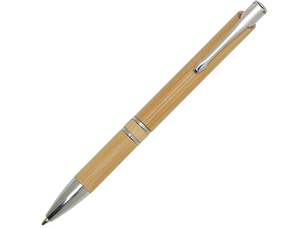 Шариковая ручка из бамбука Wicker с логотипом  | Print Logo