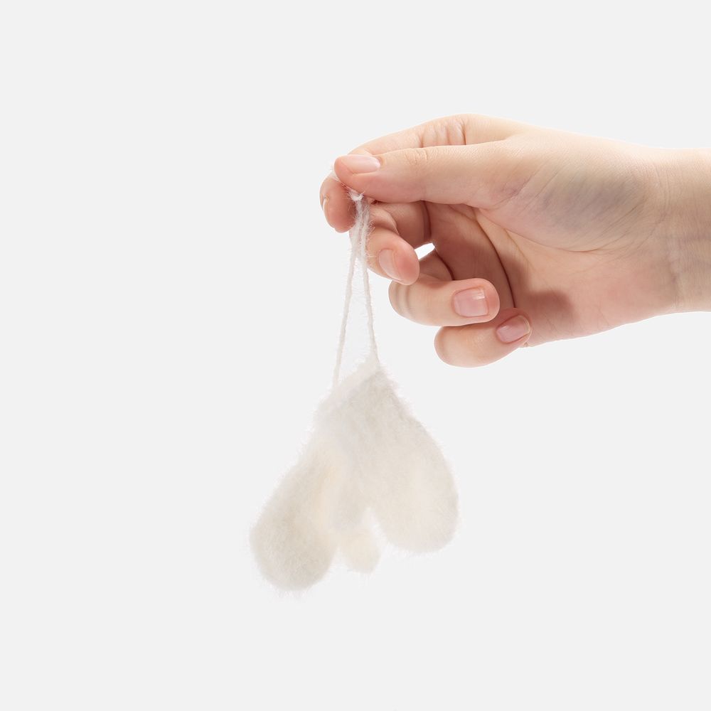 Подвеска на елку «Вьюжка», варежки — пример нанесения логотипа (teplo) | Print Logo