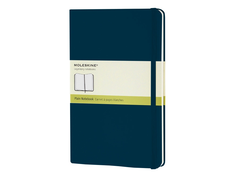 Записная книжка А5 (Large) Classic (нелинованный) с логотипом Moleskine | Print Logo