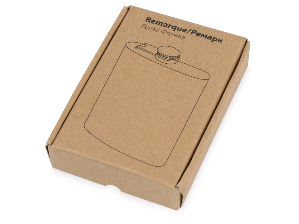 Фляжка 240 мл Remarque soft touch, 201 сталь, зеленый милитари (Р)