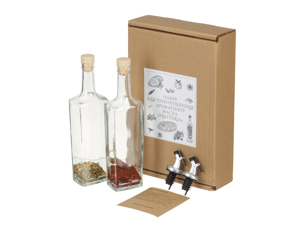 Набор для приготовления ароматного масла Trattoria с логотипом  | Print Logo