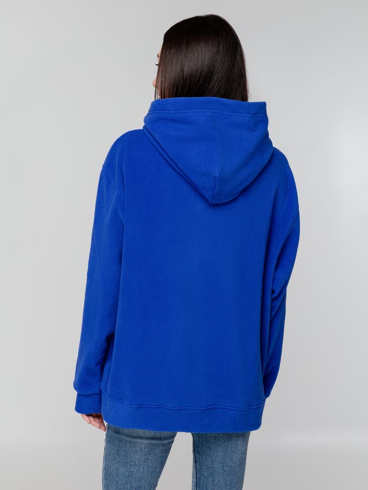 Худи флисовое унисекс Manakin, ярко-синее, размер XL/2XL