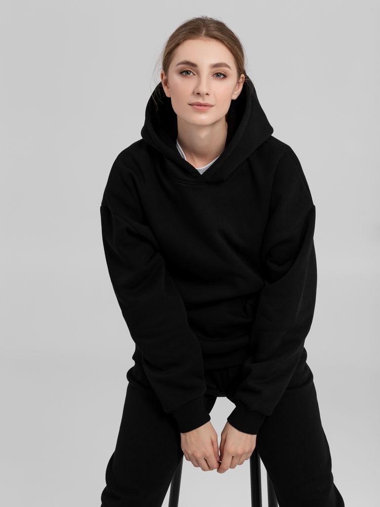 Худи Kulonga Oversize, черное, размер XL/XXL