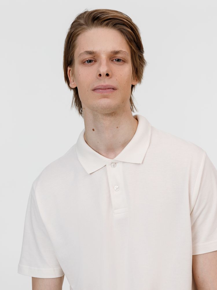 Рубашка поло унисекс Pulse, молочно-белая, размер XL