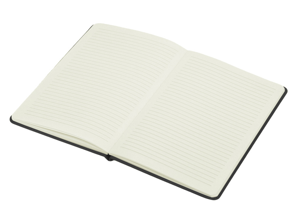 Блокнот Wispy, твердая обложка A5, 64 листа в линейку, черный (Р)