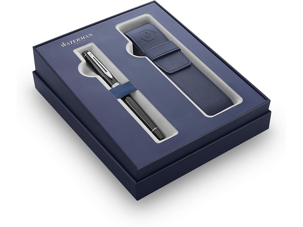 Подарочный набор Expert: ручка перьевая, чехол с логотипом Waterman | Print Logo