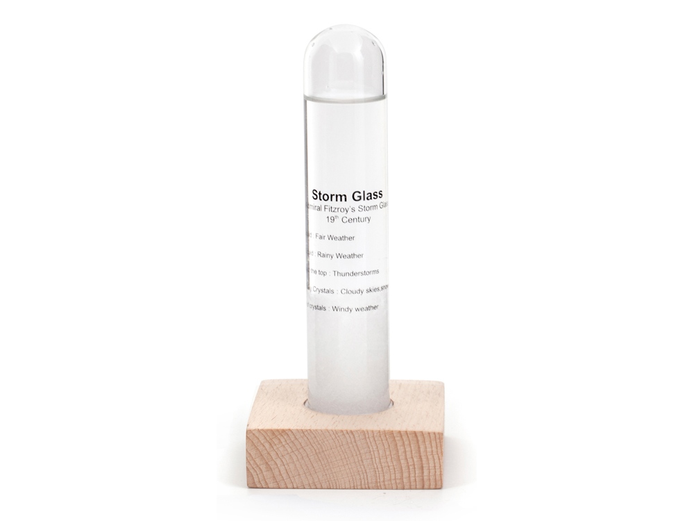 Предсказатель погоды Storm Glass с логотипом Kikkerland | Print Logo