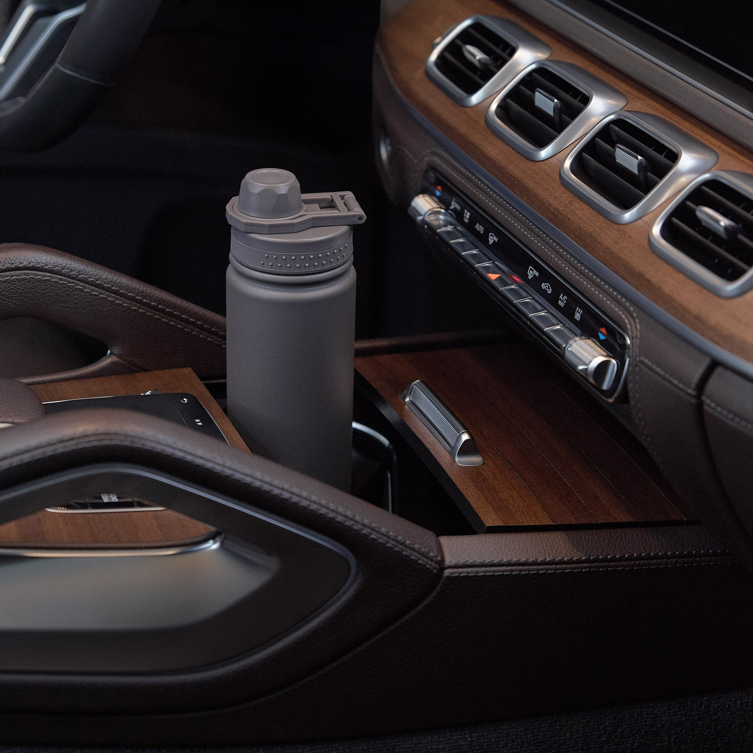 Термобутылка вакуумная герметичная Савона, серая