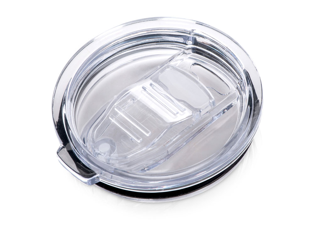 Кружка стальная Alaska с крышкой слайдером, powder coating, белый (Р)