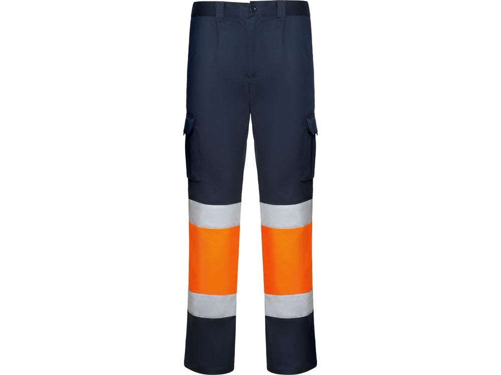 Брюки Daily stretch HV со светоотражающими полосами, мужские с логотипом Roly | Print Logo