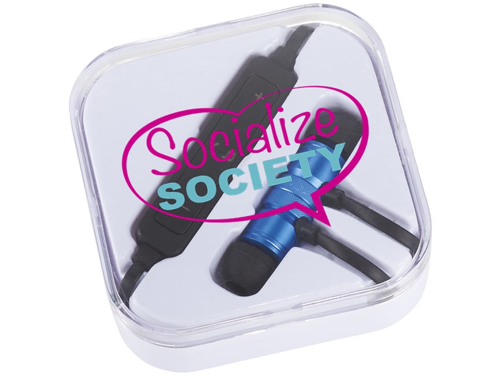 Наушники Martell магнитные с Bluetooth® в чехле, ярко-синий