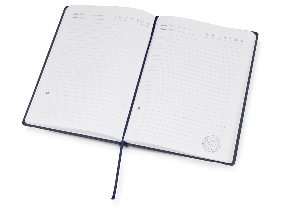Ежедневник недатированный А5 Strap AR , темно-синий