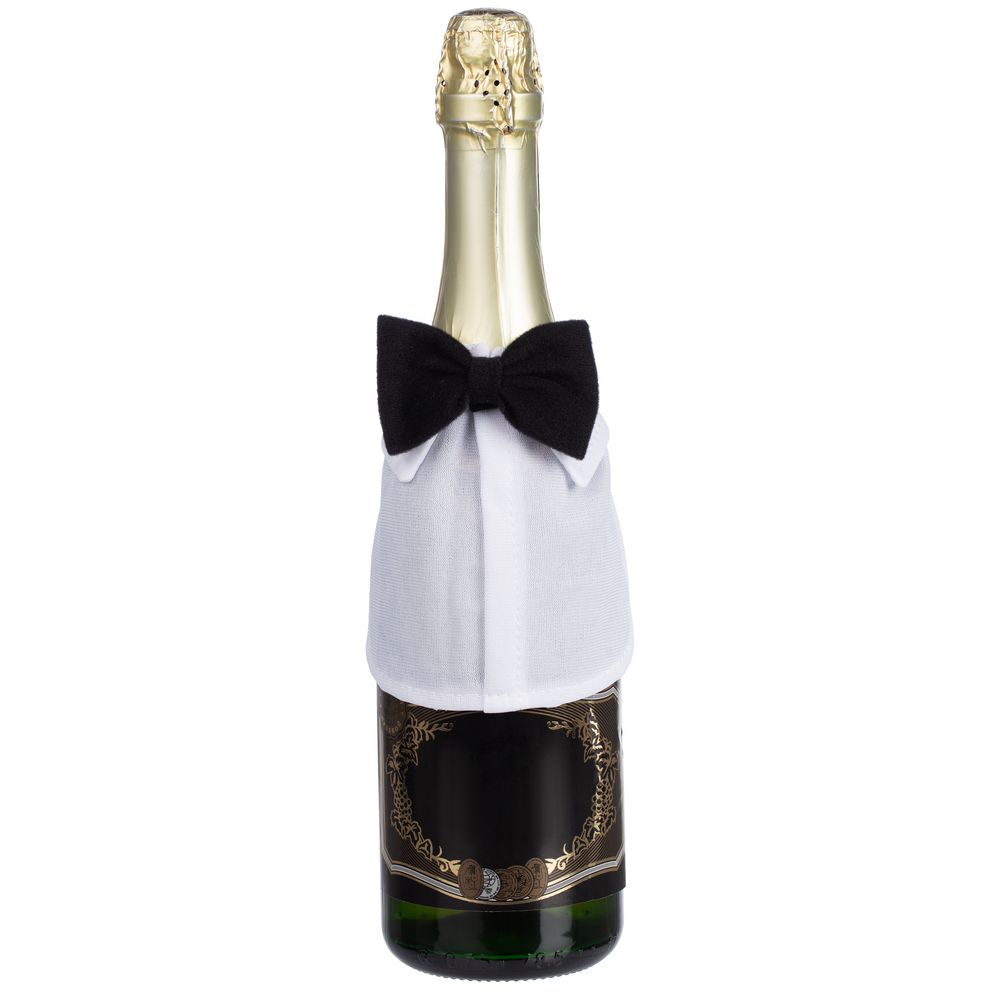 Аксессуар для бутылки Black Tie с логотипом  | Print Logo