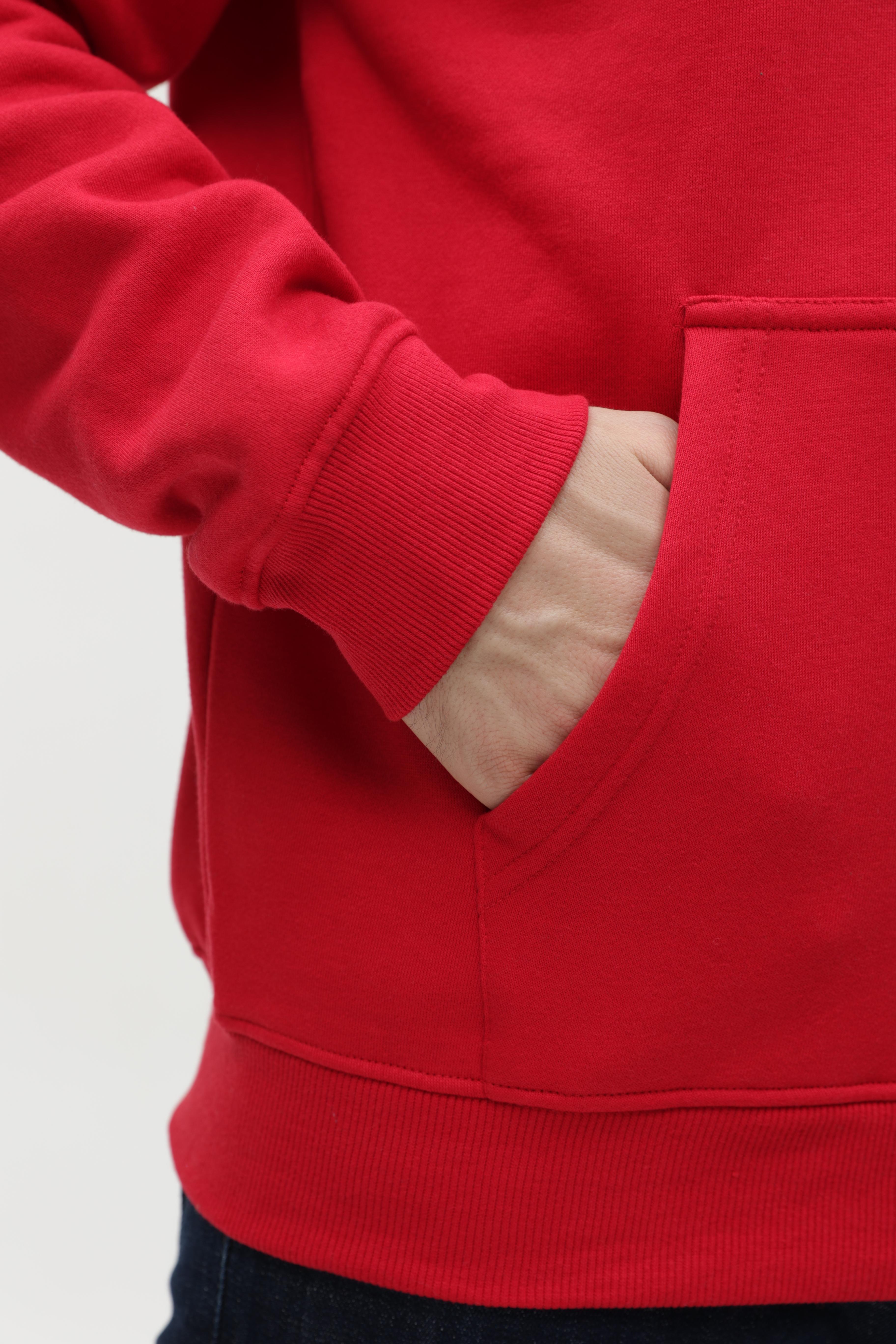 Толстовка мужская STAN с капюшоном на молнии футер с начёсом 280, 17, Красный,  (14)  (52/XL)