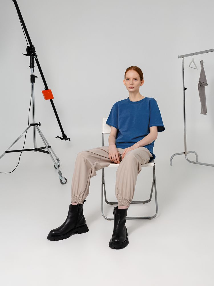 Футболка унисекс Kosmos 1.0, синяя, размер M