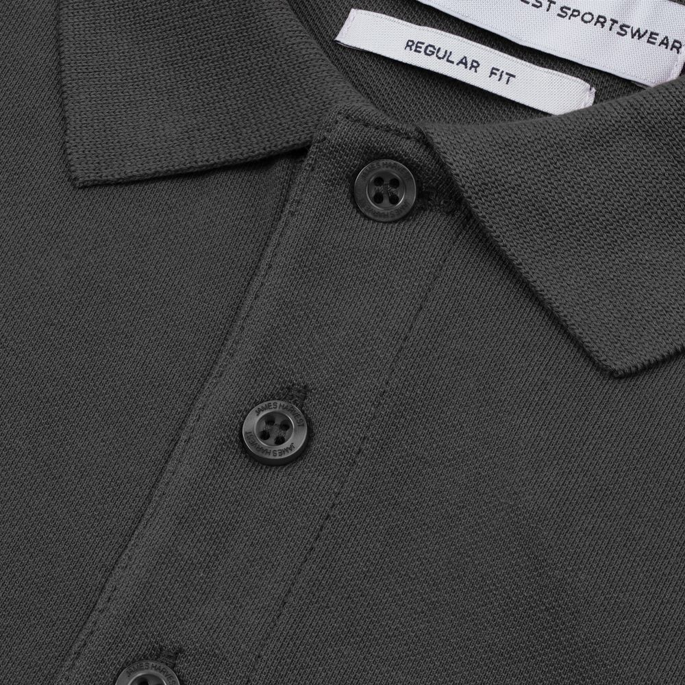 Рубашка поло мужская Neptune темно-серая, размер XXL