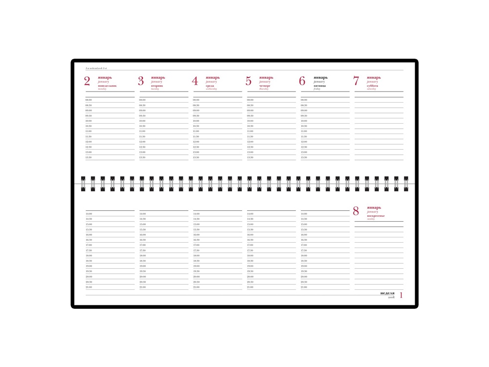 Планинг датированный Velvet 2024, синий