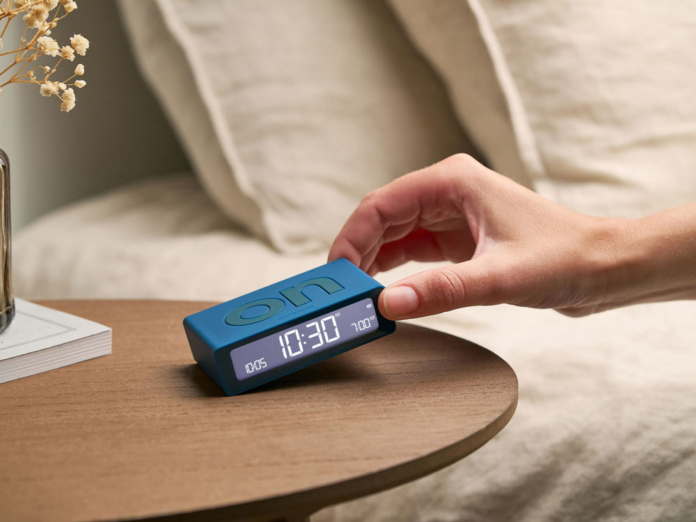 Часы настольные Flip Mini, темно-бирюзовый