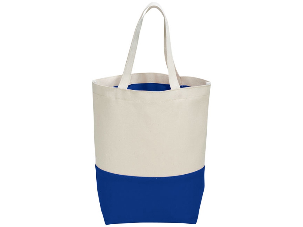 Сумка хлопковая Colour Pop, натуральный/ярко-синий