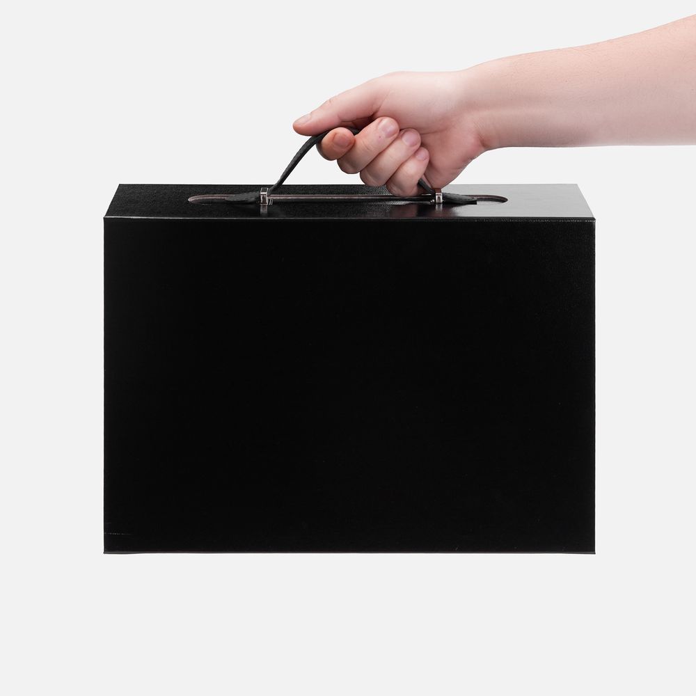 Коробка складная Holdfold, M — пример нанесения логотипа () | Print Logo