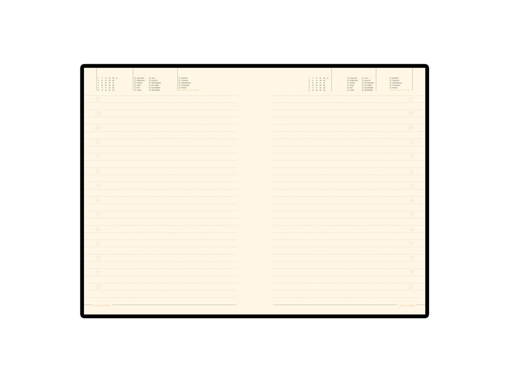 Ежедневник А5 недатированный Megapolis Flex, оранжевый