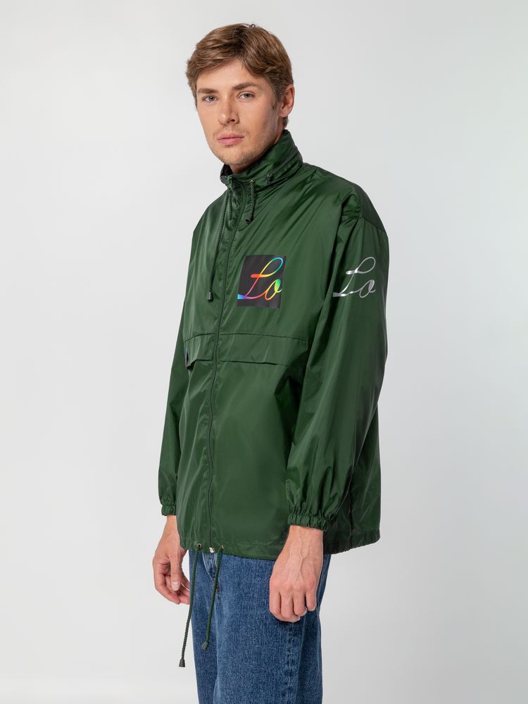 Ветровка из нейлона Surf 210, зеленая, размер XS