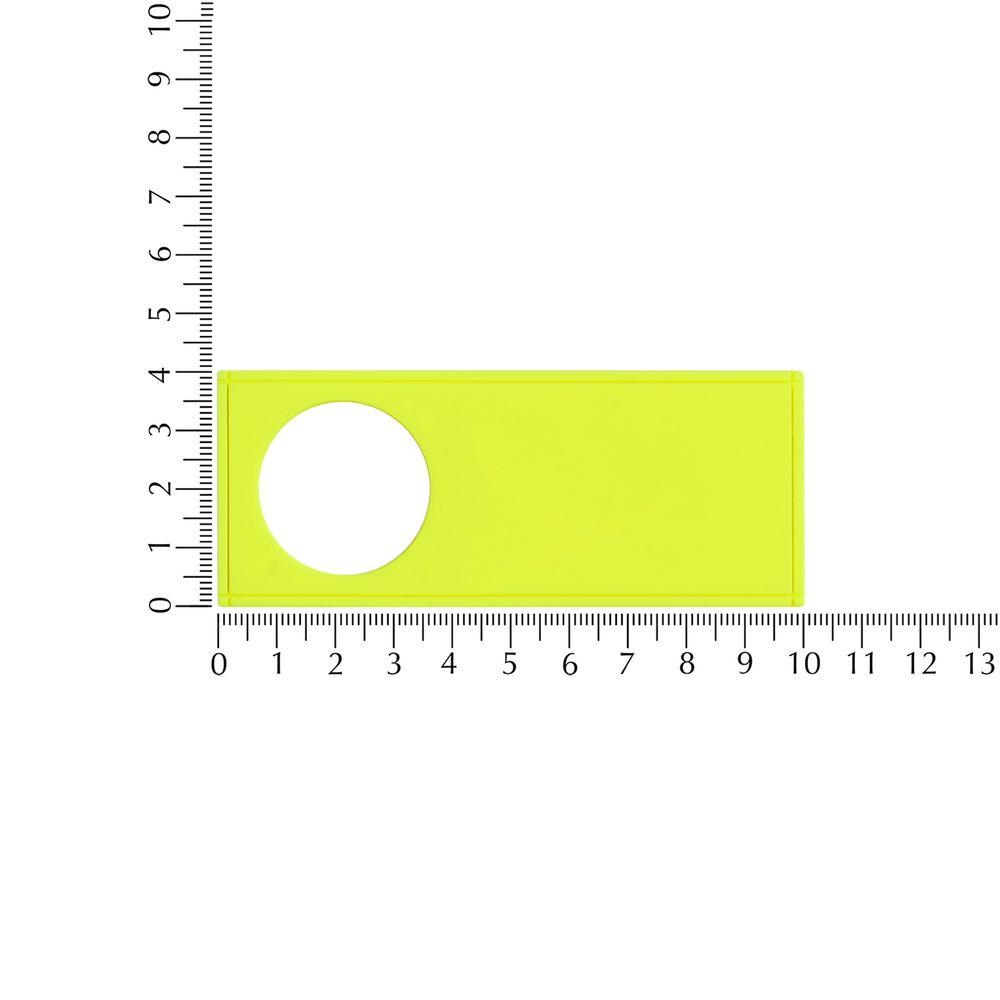 Лейбл из ПВХ с вырубкой «Круг»