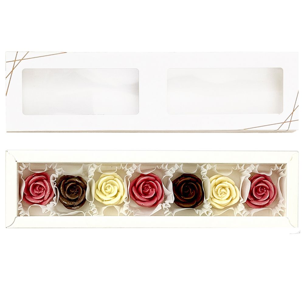 Конфеты фигурные «Розы» — пример нанесения логотипа (сделано в России) | Print Logo