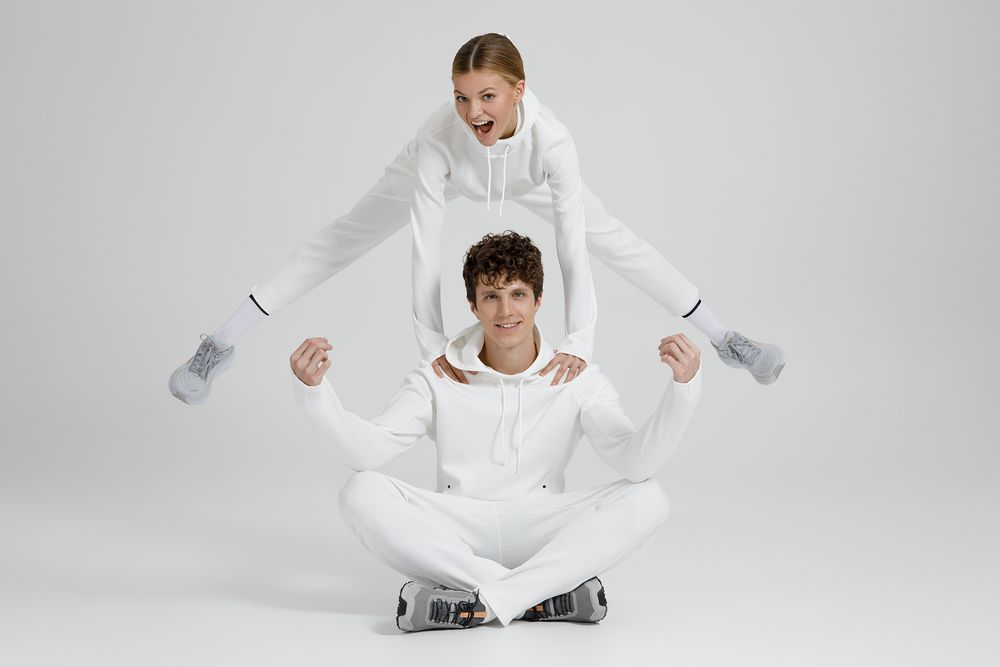 Худи унисекс Begi, молочно-белое, размер L