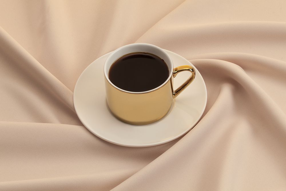 Чайная пара Reflection, золотистая и подарки фото на сайте Print logo.