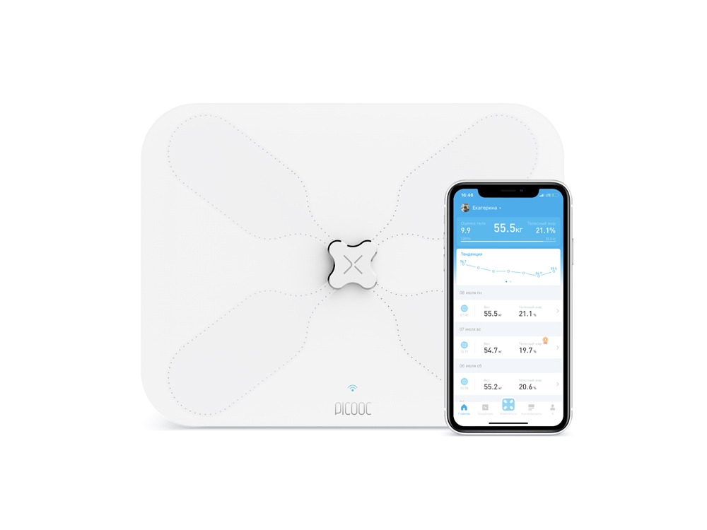 Умные диагностические весы с Wi-Fi S3 Lite V2 с логотипом Picooc | Print Logo