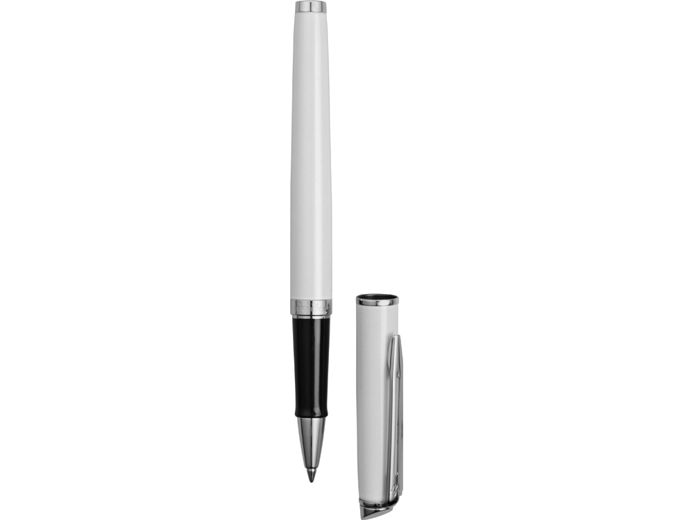 Ручка роллер Waterman Hemisphere White CТ F, белый/серебристый